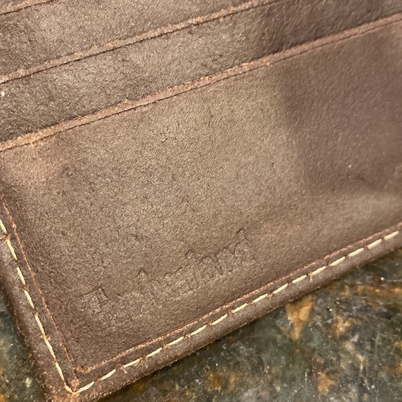 Timberland Slim fold Brown Leather Bifold Wallet - Picture 4 of 8